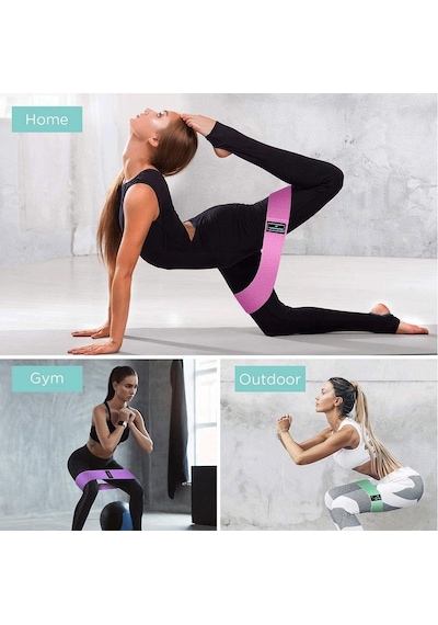 TechnoSmart Loop Band Direnç Bandı Spor Egzersiz Aerobik Pilates Squat Lastiği Fitness Yoga