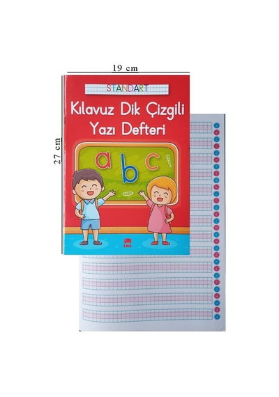Güzel Yazı Defteri A4 Boy 19 x 27 CM Kılavuz Dik Çizgili 24 Yaprak 1 Adet