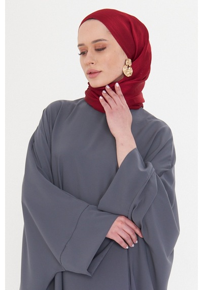 Hürrem Bone Bordo Düz Klasik Şal Turlu Polyester Lüx Janjan 202126 16 Bordo