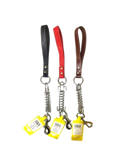 Cans SL111D Kısa Çelik Yaylı Gezdirme Tasması Çok Renkli 3 MM x 40 CM Çok Renkli
