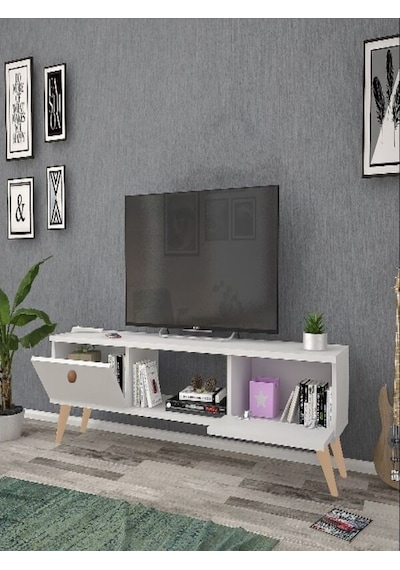 Mbes Mobilya Eda Beyaz 140 Cm Tv Ünitesi