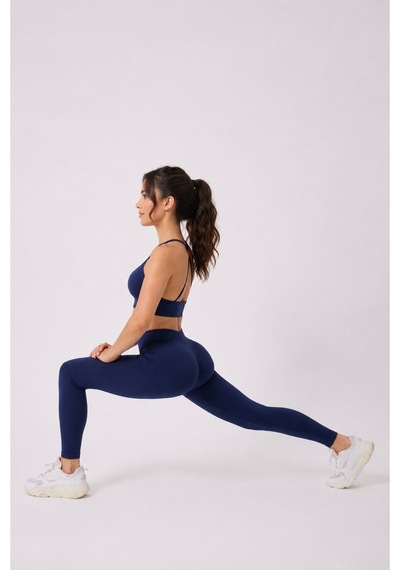 Jolt Kind Model Kalça Büzgülü Yüksek Bel Toparlayıcı Seamless Tayt Lacivert