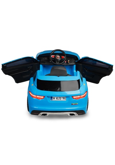 Freebebek Jaguar 12 Volt Kumandalı Akülü Araba Mavi