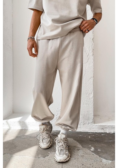 Taş Cozy Premium Basic Paça Lastik Eşofman Taş