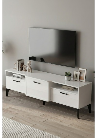 Tv Sehpası 160 Cm Kapaklı Raflı Televizyon Ünitesi Salon Oturma Odası Tv Sehpa Mistral Metalik Tv Sehpası 160 Cm Kapaklı Raflı Televizyon Ünitesi Salon Oturma Odası Tv Sehpa Mistral Metalik