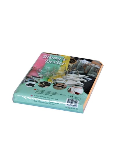 Fabrika Satış Mağazası 4'lü Mikrofiber Temizlik Bezi Ithal Ürün 4