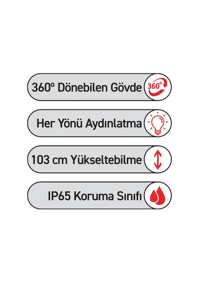 Ack Şarj Edilebilir Taşınabilir Led Projectör Cct 50w Çok Renkli
