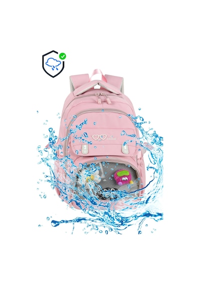 Waddell Oyuncakli Seffaf Luks Ilkokul Ortaokul Twill 3 Lu Set Cantasi Termal Beslenme Cantasi Ve Pembe