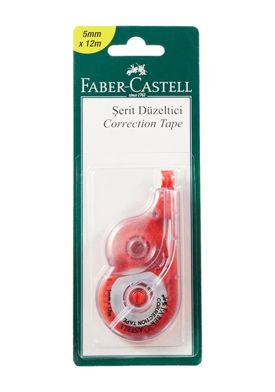 Faber-castell Şerit Düzeltici, 5mm X 12m, Hızlı Kapatıcı, Kuruma Süresi Gerektirmez, Asorti Renkler Genel