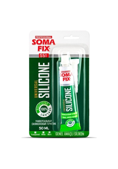 Genel Amaçlı Tüp Silikon Beyaz 50ml Somafix S51