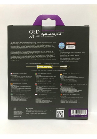 QED QE-6603 PERFORMANCE OPTICAL GRAPHITE KABLO 3 Metre