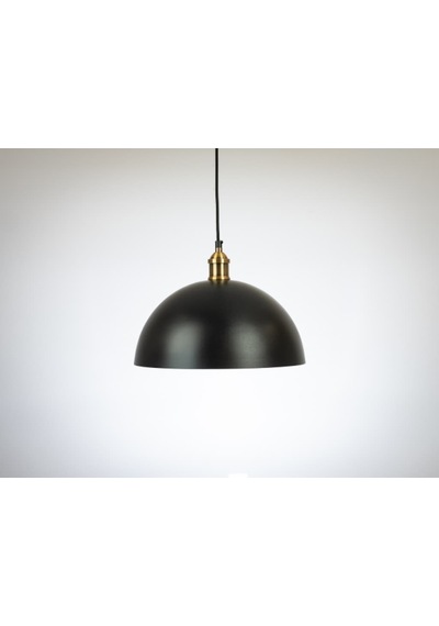 Riolight Retro Siyah Içi Beyaz Tekli Metal Sarkıt Avize Çap: 40Cm (538284619)