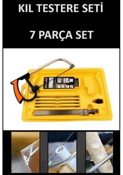 Testere Çok Amaçlı Kıl Testere Seti 6 Parça Set Hobi Kıl Testeresi Ahşap Kesme