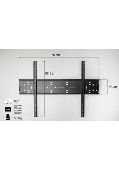 Ayrex Tvtech Tv-4085 Televizyon Duvar Askı Aparatı, 40"-85" İnç 102-216cm Vesa 400x400-600x400-600x500-700x500 Max