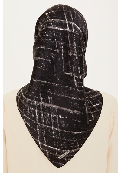 Armine İpek Eşarp 2025 Kış - 9258-05 Twill - Füme