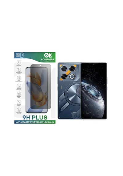 Infinix Gt20 Pro Ekran Koruyucu Tam Uyumlu 9h Esnek Nano Kırılmayan Mat Hayalet Privacy
