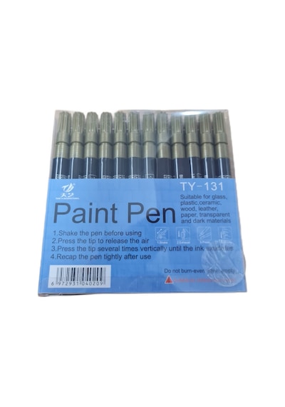 Rötuş Kalemi Paint Pen Gold Renk Metal, Ahşap Ve Oto Yüzey Boyası / 2 Adet