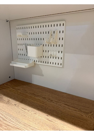 Bilgisayar Masası, Veni Ledli Usb Girişli Çalışma Masası Kitaplıklı Ceviz