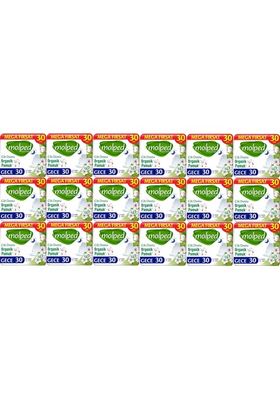 Molped Pure & Soft Hijyenik Ped Gece 18 x 30'lu
