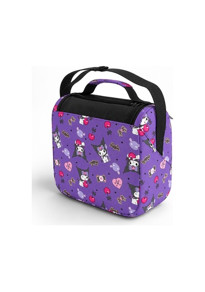 Kuromi Mor Termoslu Beslenme Çantası Çocuk Okul Yemek Çantası Günlük Kullanım 24x22x14 Cm Çok Renkli