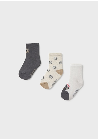 Mayoral Erkek Bebek Üçlü Çorap Set Gri