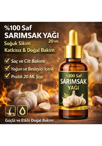Life %100 Saf Sarımsak Yağı 20 Ml Doğal Ve Katkısız Bitkisel Bakım