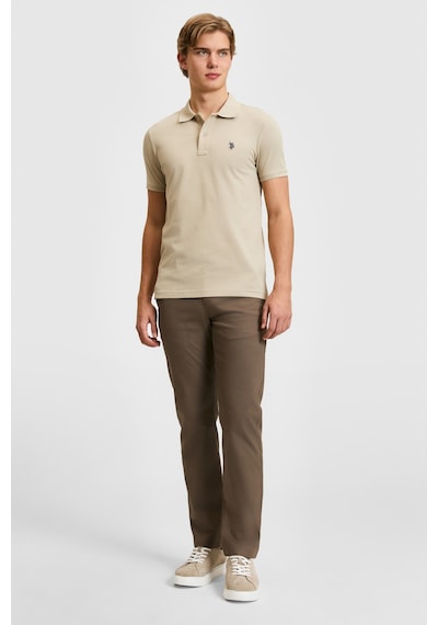 U.S. Polo Assn. U.s. Polo Assn. Erkek Açık Haki Tişört Basic 50322347-vr183 Açık Haki