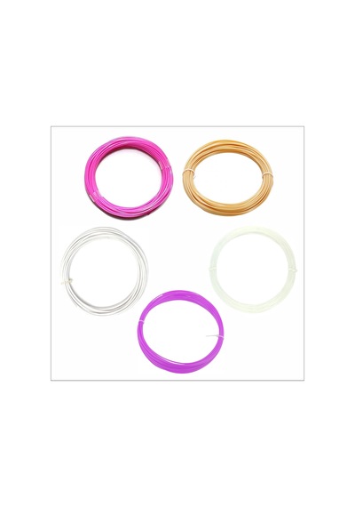 3d Kalem İçin Soft Renkler Beyaz,ten Rengi,şeffaf,pembe,lila Pla Filament Seti