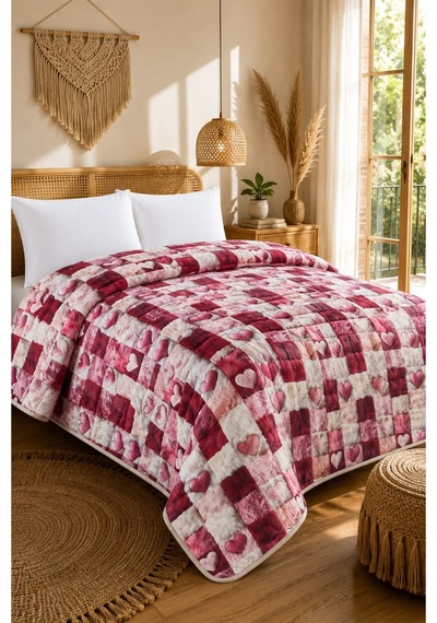 Tek Kişilik - 5d Premium Yatak Örtüsü- Hafif Ve Zarif - Mevsimlik- 160 X 220 Cm 5d11 5d11