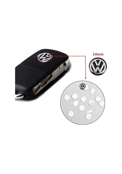 Volkswagen Polo Golf Passat Tiguan Arteon Touareg Caddy Jetta Kumanda Logo Çap 14 Mm 4 Adet