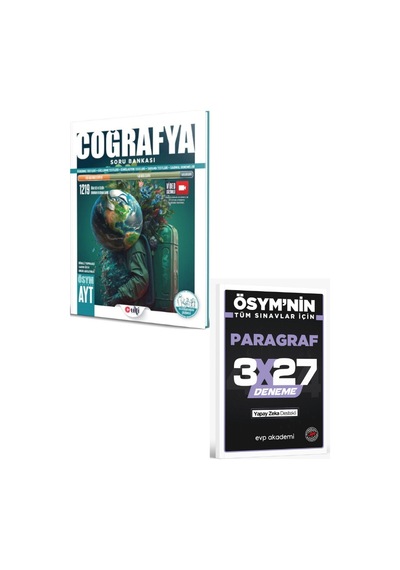 2027 Ulti 2027 Ayt Coğrafya Soru Bankası+ Evp Akademi Paragraf