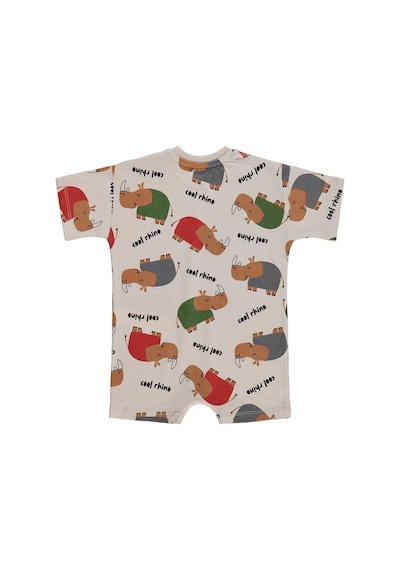 Civil Baby Cool Rhino Baskılı 6-18 Ay Tulum - Bej Taş Rengi
