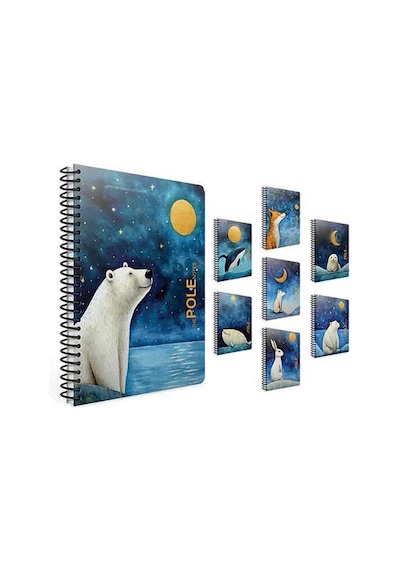Gıpta A4 80 Yaprak Kareli Pole Notes Spiralli Pp Kapak Defter 7273000 Standart