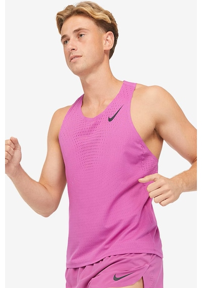 Nike Dri Fit Aeroswift Running Adv Singlet Tank Top Lazer Kesim Koşu Atleti Fuşya Fuşya