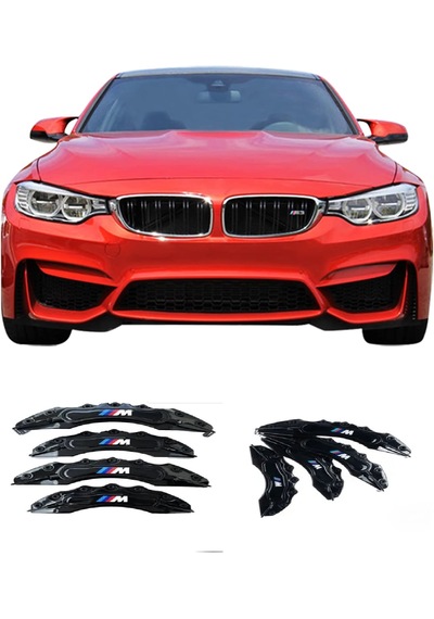 Bmw F30 ///m Siyah 17-18-19 Janta Uyumlu 4.lü Kaliper Kapagı