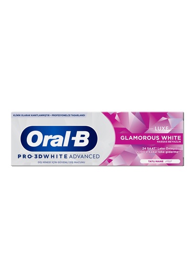 Oral-b Pro 3d White Advanced Luxe Glamorous White Diş Macunu 75 Ml - 8 Adet Tarı
