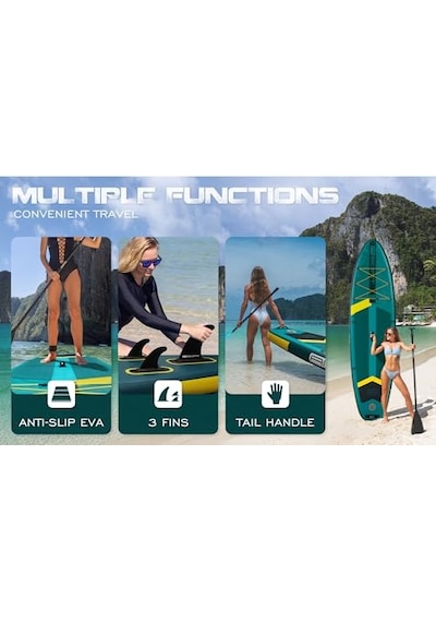 Aır Power Core Şişme Sup Board 335x86x15 Cm Geniş Ve Dengeli Stand Up Paddle Board Tam Set, Deniz & Göl Kullanımı
