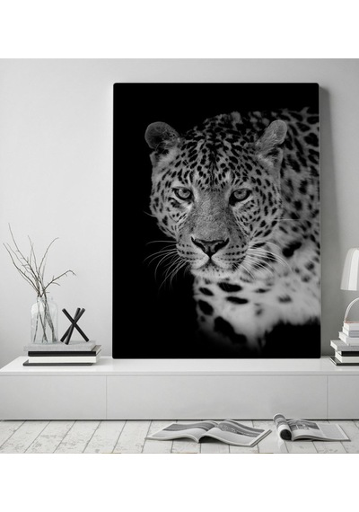 Bk Home Leopar Tasarımlı Kanvas Tablo 50X70Cm-1 (496789474)
