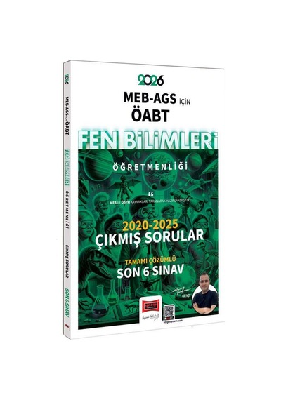 Yargı 2026 Meb Ags Öabt Fen Bilimleri Öğretmenliği 2020-2025 Tamamı Çözümlü Çıkmış 6 Sınav Soruları