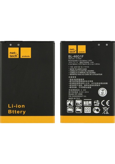 Teknonet Lg K10 2017 Uyumlu Nettech Bl-46g1f 2800 Mah Batarya