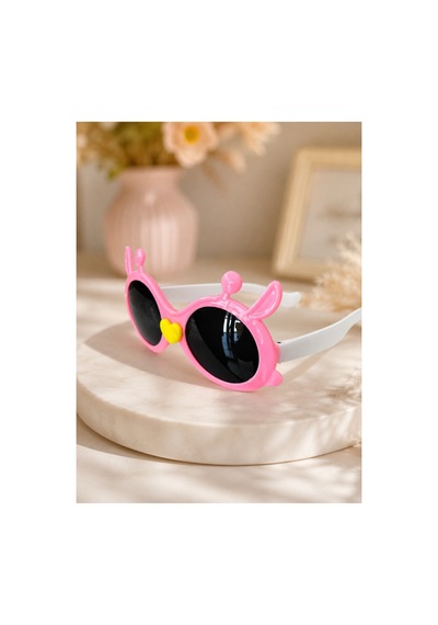 Kalp Detaylı Çoçuk Güneş Gözlüğü Pembe - 902061496 Pembe