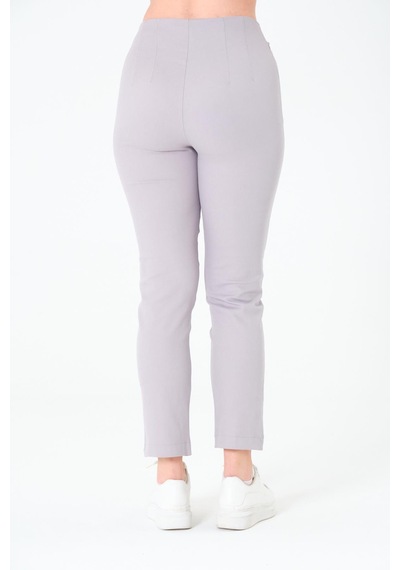 Sortie Collection Tek Düğmeli Gabardin Pantalon Gri