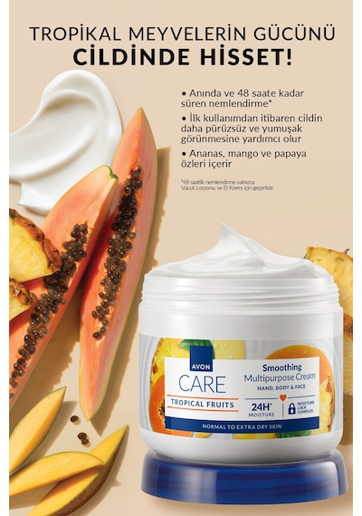 Avon Hindistan Cevizi Ve Kakao Yağı İçeren Tropik Meyve Özlü Üçlü Vücut Losyonu Paketi