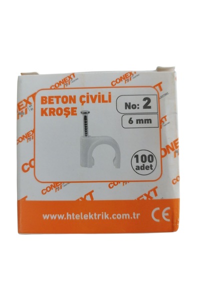 Conext Beton Çivili Kroşe No:2-6 Mm-100'lü Paket