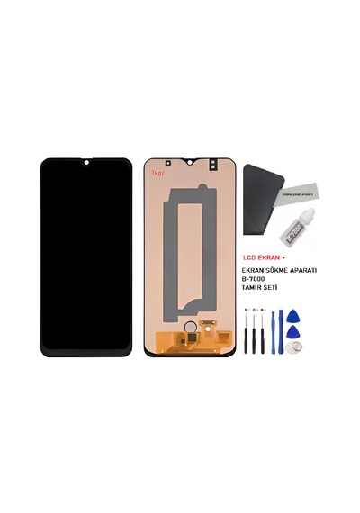 Tkgz - Samsung Galaxy A50 - Sm-a505 Uyumlu Lcd Ekran Dokunmatik Servis + B-7000 + Tamir Seti