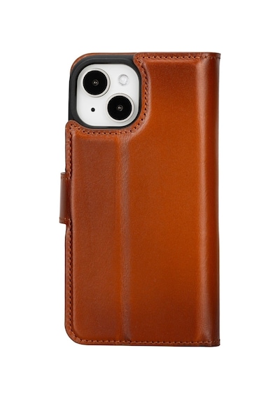 Apple Uyumlu   iPhone 15 Plus Deri Cüzdanlı Kılıf   Mwwn Rst2ef Taba
