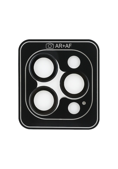 Apple Uyumlu iPhone 15 Pro Guess Lisanslı Metal Kamera Lens Koruyucu Siyah