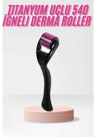 540 Iğneli Derma Roller 1mm Titanyum Uçlu Saç Kaş Serum Kullanımına Uygun Çok Renkli