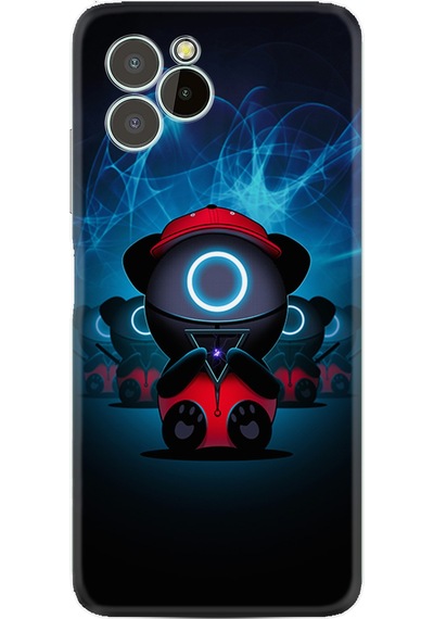 Oukitel C21 Pro Kılıf Resimli Desenli Silikon Platinium Series Game Child 1822