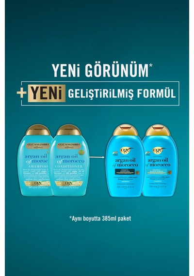 Ogx Güçlü Nemlendirici Ve Canlandırıcı Argan Oil Of Morocco Sülfatsız Şampuan 385ml + Ogx Tarak